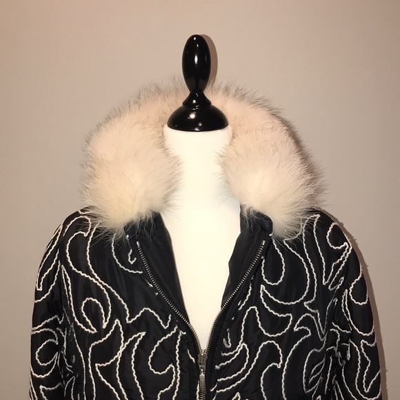 ⚜️SOLD⚜️Belfe Italian Apres Ski Jacket Fur Coat - Picture 7 of 8